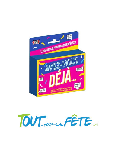 Jeu avez-vous déjà ( 180 cartes de jeux )
