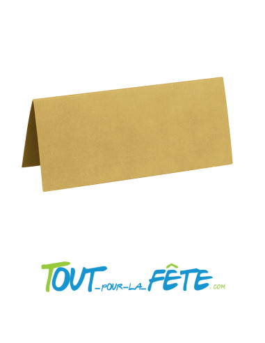 10 Marque place rectangle or 3 x 7 cm