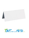 10 Marque place rectangle blanc 3 x 7 cm