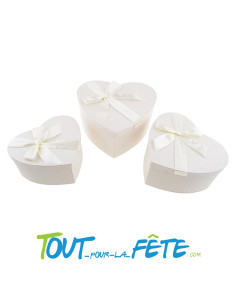 Urne Cœur crème 26x24x13cm 2