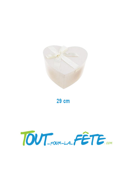 Urne Cœur crème  29x25x14cm