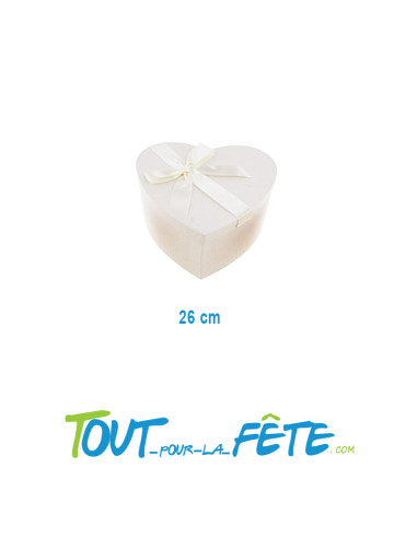 Urne Cœur crème 26x24x13cm