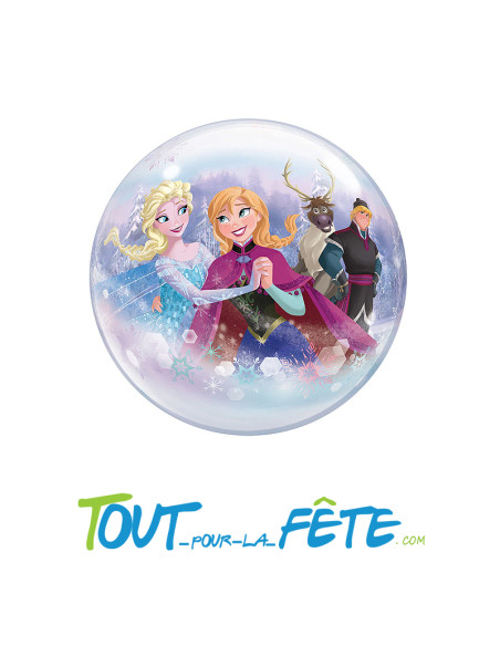 Ballon bubble Reine des neige 56 cm
