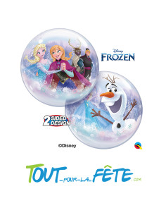 Ballon bubble Reine des neige 56 cm