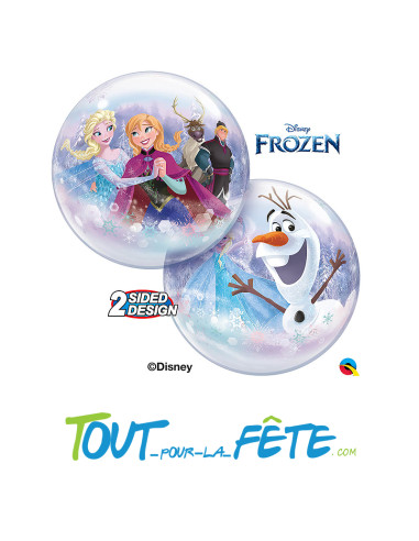 Ballon bubble Reine des neige 56 cm