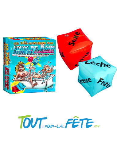Jeu de bain dés gonflables coquins