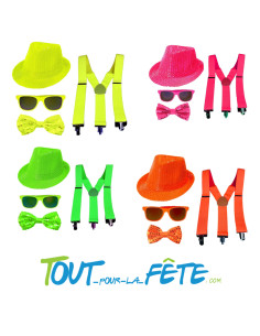 Set de 4 accessoires fluo