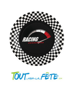 10 assiettes carton racing