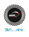 10 assiettes carton racing