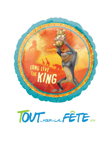 Ballon aluminium double face Le Roi Lion 43cm