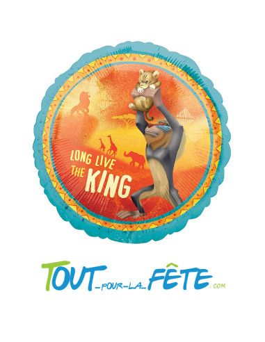 Ballon aluminium double face Le Roi Lion 43cm