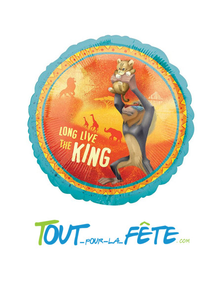 Ballon aluminium double face Le Roi Lion 43cm