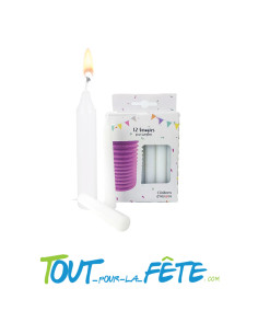 Lot de 12 bougies pour lampions