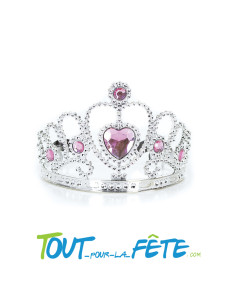 Couronne de Princesse Argent et Rose