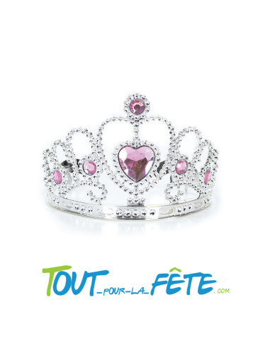 Couronne de Princesse Argent et Rose