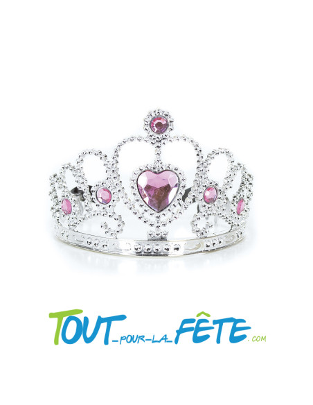 Couronne de Princesse Argent et Rose