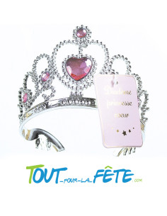 Couronne de Princesse Argent et Rose 2