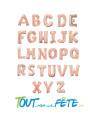 Ballon lettre aluminium 102 cm ROSE GOLD Air / Hélium