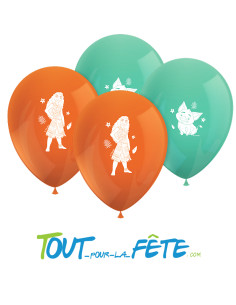 8 ballons en latex Vaiana 30 cm