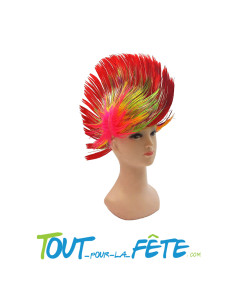 Perruque iroquois punk multicolore 2