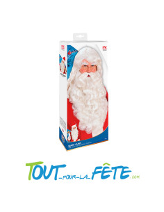 Perruque et barbe de Père-Noel luxe 2