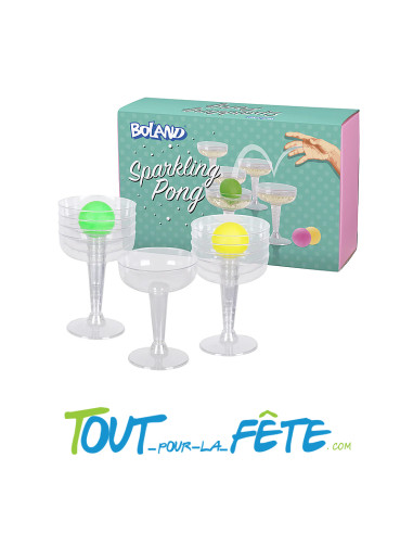 Jeu à boire sparkling pong