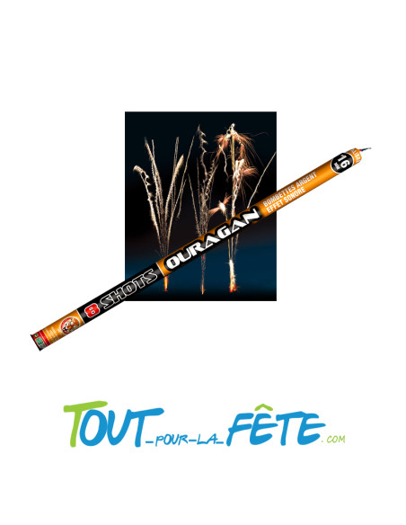 Chandelle romaine ouragan bombette argent 8 coups