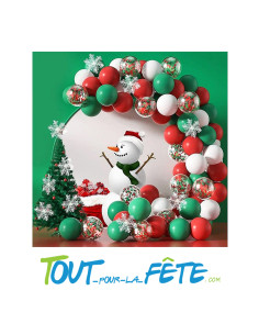 Kit arche de ballon thème Noel ( 100 ballons )