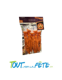 Lot de 5 ballons citrouille lumineuse à poser 30cm environ 2