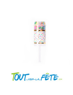 Canon a confettis poussoir couleur pastel 2