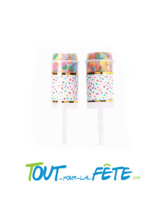 Canon a confettis poussoir couleur pastel