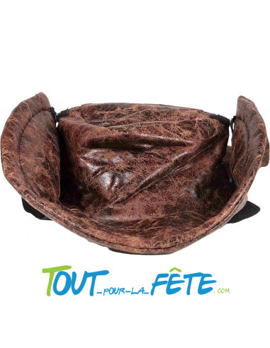Chapeau pirate effet cuir