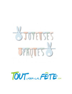 Guirlande joyeuses Pâques multicolore 1.60m 2