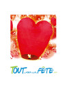Lanterne celeste coeur rouge
