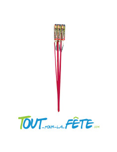Fusée multicolore