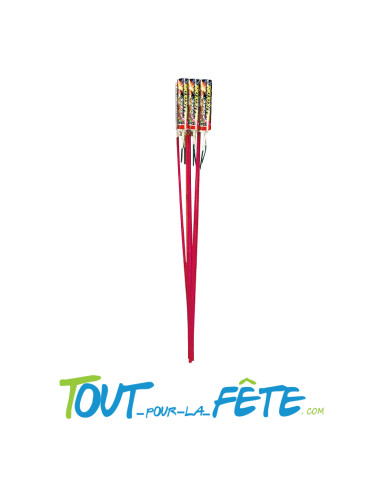 Fusée multicolore