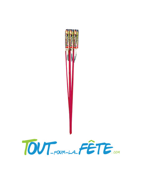 Fusée multicolore