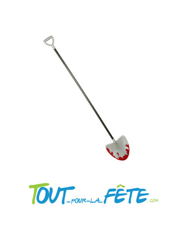 Pelle ensanglantée avec manche 122 cm