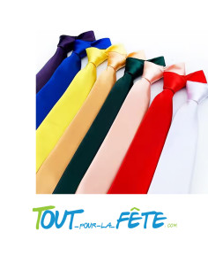 Cravate de couleur uni plusieurs couleurs