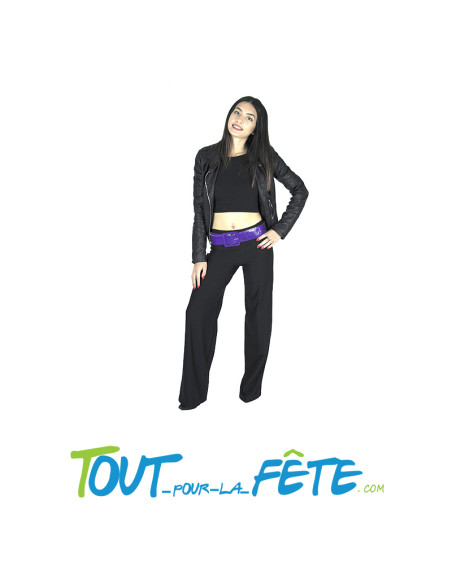 Ceinture disco violette brillante