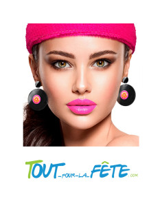 Boucles d'oreilles vinyle disco 2
