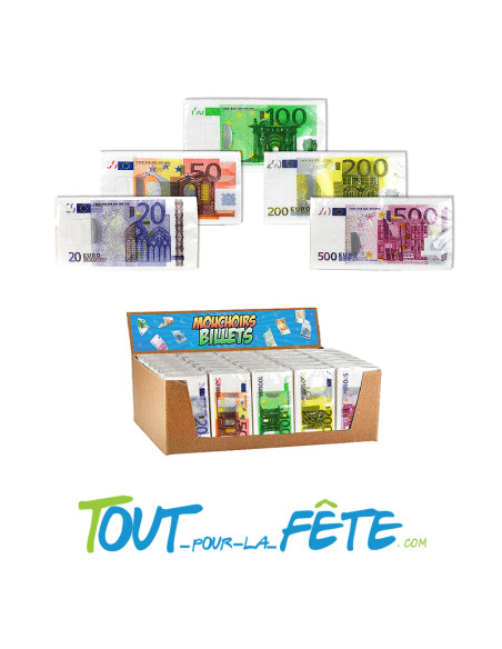 Paquet mouchoirs billets ( modèle aléatoire )