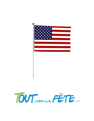 Drapeau sur tige USA / Etats-Unis 30 x 45cm
