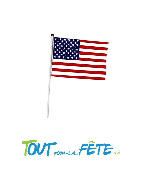 Drapeau sur tige USA / Etats-Unis 30 x 45cm