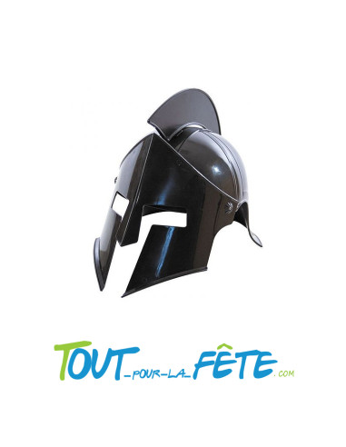 Casque chevalier noir