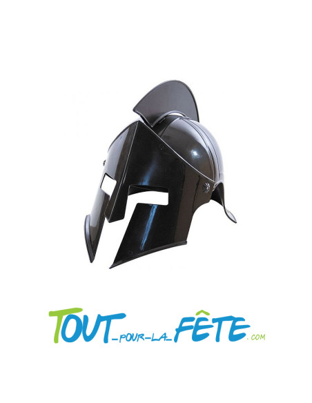 Casque chevalier noir