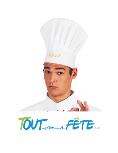 Chapeau / toge de chef cuisinier