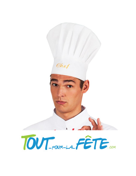 Chapeau / toge de chef cuisinier