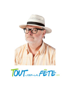Chapeau panama blanc taille adulte 2