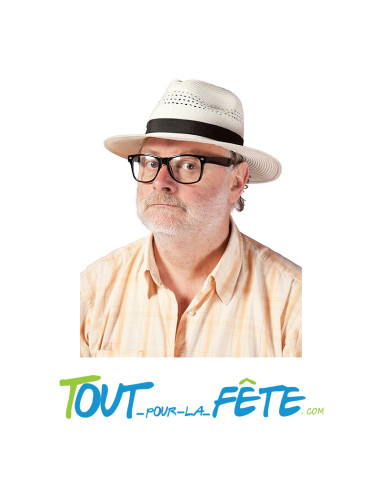 Chapeau panama blanc taille adulte